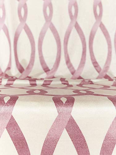 Image of Cortina Durable & Stylish Premium Striped 100% Polyester Curtains - Metal Grommets - Easy Fitting Over Window - Bedroom Living Room Kids Room Hall Kitchen - 9 Feet Set of 1 - Maroon 2