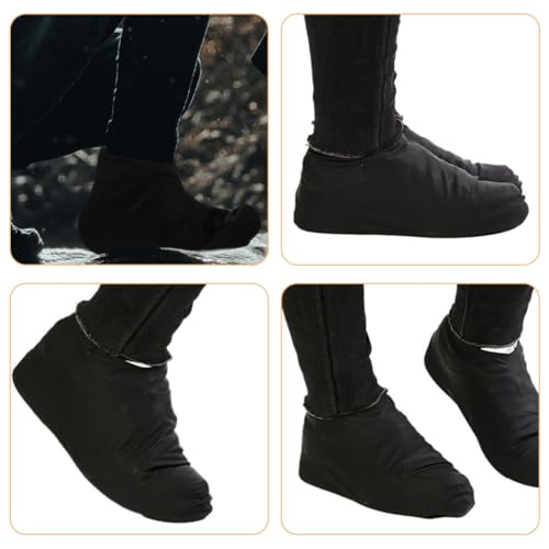 Cubiertas impermeables para calzado iplusmile, 2 pares, de látex, para zapatillas y tacones altos miniatura 6