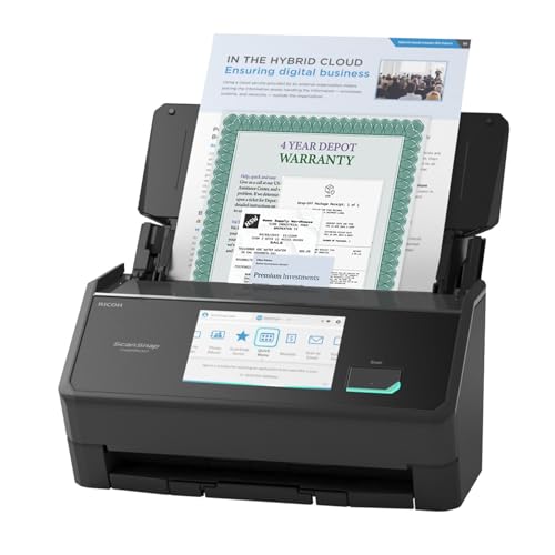 scansnap ix2500 premium wireless or usb high-speed cloud enabled document photo amp receipt scanner with large 534 touchscreen for mac or pc includes 4-year protection plan