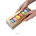 BAKIPACK 25 Gold Macaron Boxes with Clear Window, Holds 6 Macarons Each, Interior 7.25