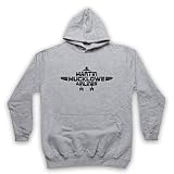 My Icon Art & Clothing Country Martin Mucklowe Airlines Cooper Comedy TV - Sudadera con Capucha para Adultos Gris Large/Pecho 112/117 cm