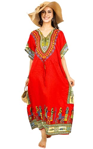 Kaftan Dress Plus Size Polyester Long Maxi Beach Cover Ups Caftan Loungewear House Dresses for Women