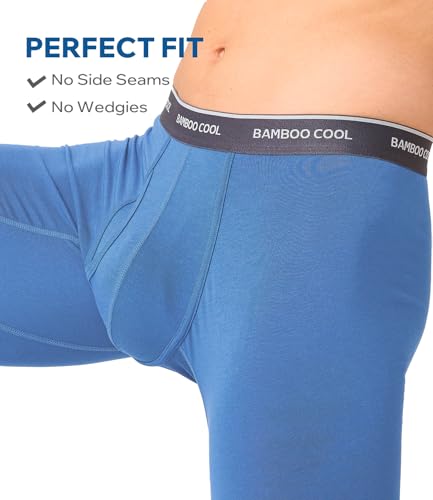 BAMBOO COOL Men's Ultra-Soft Breathable Boxer Briefs - Moisture Wicking Underwear | Comfort Fit, Tagless4