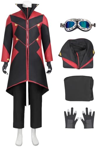 Veste et pantalon Dr. Eggman de cosplay avec accessoires lunettes et gants