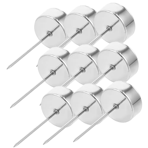 HAMPPLIES 12pezzi Portacandele Natalizio in Argento Con Punte Spillo Per Feste e Party Supporti Eleganti Per Candele Da Tavolo in Cup Insert Decorazioni Atmosfera Festiva