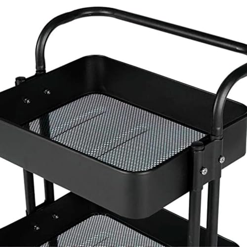 Carrinho Organizador Multiuso, 3 Prateleiras, Metal, para Cozinha, Sala de Jantar, Quarto, Banheiro,