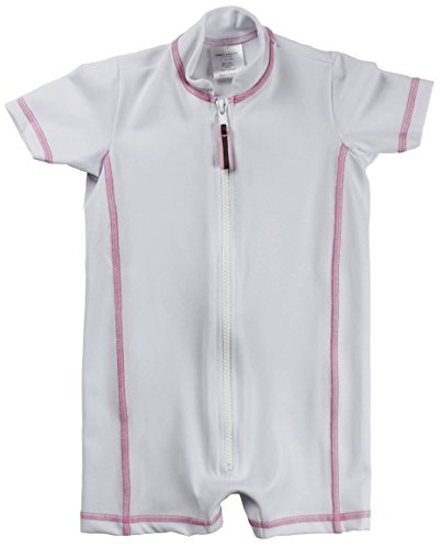 Common Purpose Baby Girls' Traditional UPF50 Short Sleeve Sunsuit, 12M