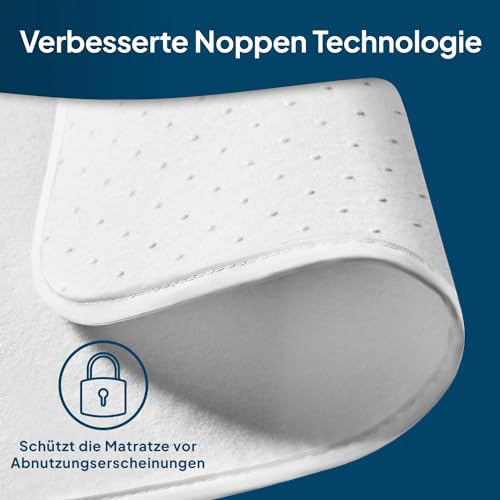 Blumtal® Lattenrost Auflage 90x200 cm - OEKO-TEX zertifizierter Lattenrost Matratzenschoner - Matratzenunterlage 90 x 200 cm mit Anti-Rutsch-Schicht - Lattenrostschoner 90x200/Lattenrostauflage 90x200
