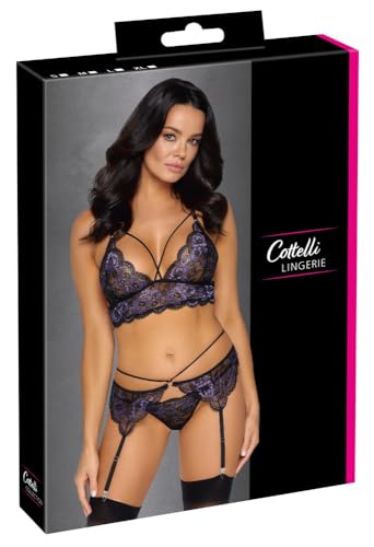 Ensemble de jarretelles violet pour pimenter vos soirées romantiques en XL