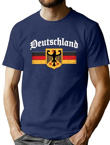 tiorhooe Deutschland Flagge Tshirt Herren Germany Fahne Adler Shirts Deutsch Kurzarm Fußball Trikot