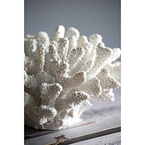 A & B Home 8.3" Decorative Faux Rising Coral Nautical Sculpture In Bright White #TOP5