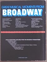 Great Musical Moments From Broadway B000EVIDSQ Book Cover