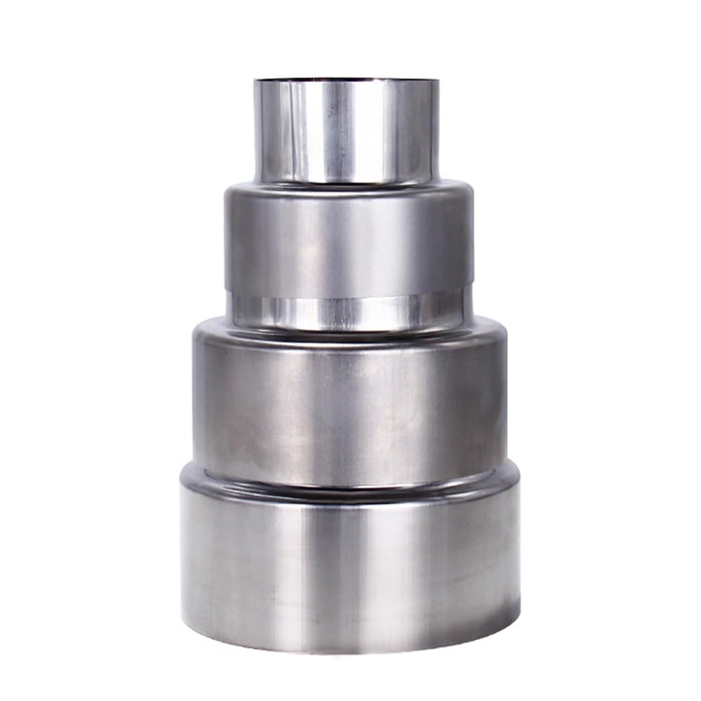 DEJIN Stainless Steel Flue Liner Reducer & Chimney Adapter | Pipe Connector for Wood Burner, Stove & Fireplace(6cm small~12cm big)