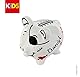 Marabu 0125000000100 - KiDS Porcelain & Glas Painter, Sparschwein Malset, lustiges Porzellanschwein zum Bemalen und Verzieren mit Porzellanmalstiften für Kinder, Rot