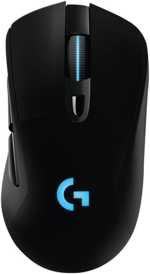 Logitech G703 Lightspeed Gaming Mouse with POWERPLAY Wireless Charging Compatibility, Black