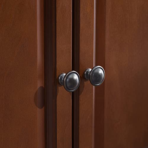 Crosley Furniture KF10005DMA Cambridge Low Profile Tv Stand For 65+ Inch Tvs, Entertainment Center With Storage Shelves, Vintage Mahogany thumb #10