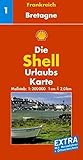  Bretagne: 1:200000 (Shell Urlaubskarte Frankreich)