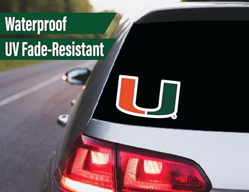 Image of UMiami Sticker Gift Pack for Car Water Bottle Phone (Miami Hurricanes)