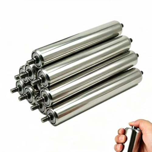 SXEVZOO 5/10 �p�b�N�R���x�����[���[ 254?1270mm �X�`�[���d�̓��[���[ | �q�ɁA�o�ו���A���X�^���h�A�h�b�N�A�J���b�N�A�H��R���x���V�X�e���p���a50mm�̋����`���[�u�x�A�����O�������i(10 Pack,L14in/355mm)