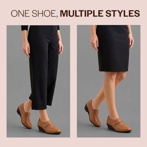 Image of FAUSTO Women's Outdoor Fashion Hook and Loop Platform Heel Wedges