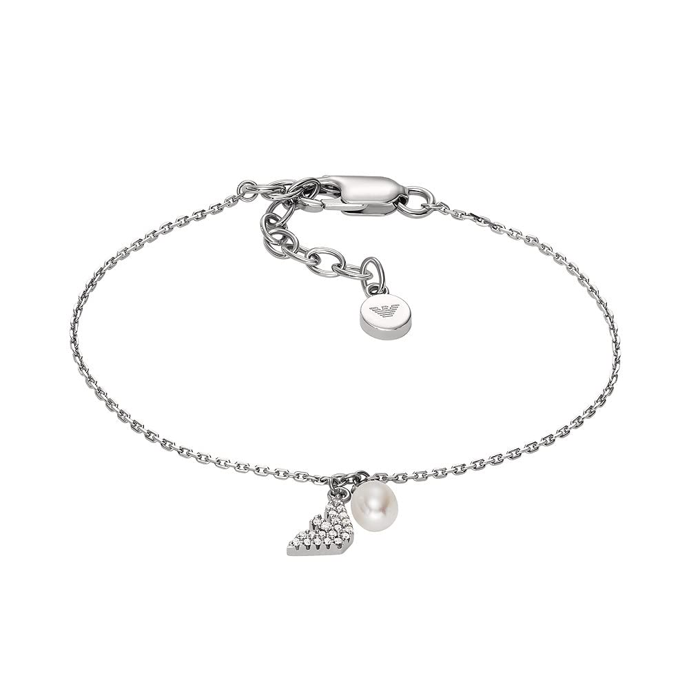 Emporio Armani Women's Sterling Silver with lobster clasp closure bracelet