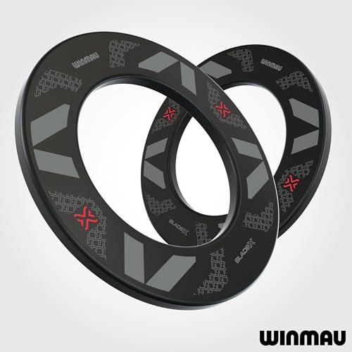 Winmau Blade X Dartboard Surround – 360° Dart Board Wall Protector - Impact-Absorbing Foam - Striking Blade X Dart Board Surround Ring - Professional Darts Accessory - 5