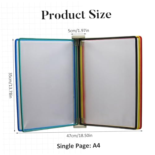 Porte-document mural A4 transparent et organisateur de bureau pour affichage professionnel - 5