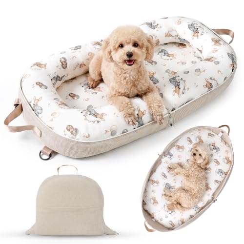 Foldable Travel Bed with Removable Bolsters