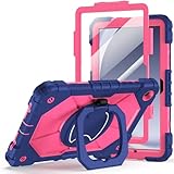 All F i r e 7 2017 Tablet Case,Ubearkk Kids Shock Proof Protective Cover Case for A m a z o n F i r e 7 Tablet (Compatible with 5th Generation 2015 / 7th Generation 2017) (Pink)