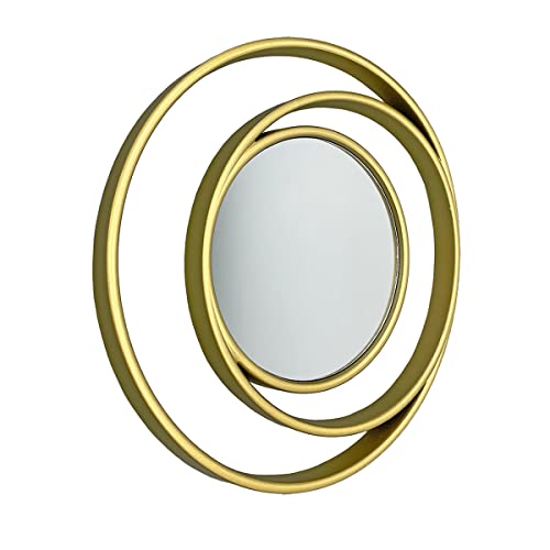 Gomaize Cute Wall Mirror With Sun&Moon-Shaped Set Of 3 Mini Wall Hanging Mirror Boho Home Decor For Apartment Living Room，Bedroom&Bathroom Ideas （Gold） #TOP2