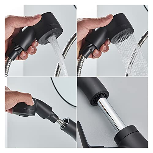 Robinet de lavabo extractible avec grue de levage ajustable 360° - 5