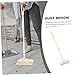 WEKAMOS Detachable Soft Bristle Broom with Long Handle for Indoor Cleaning Lightweight Floor Sweeping Brush for Home Kitchen Living Dust and Hair Removal