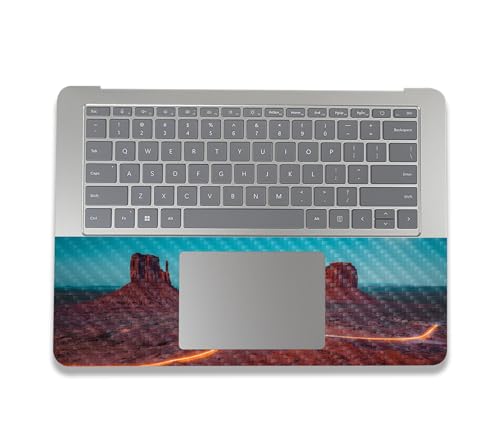 Image of MightySkins Carbon Fiber Skin Compatible with Microsoft Surface Laptop Studio 2 (2023) Full Wrap Kit - Monument Valley | Protective, Durable Textured Carbon Fiber Finish | Made in The USA