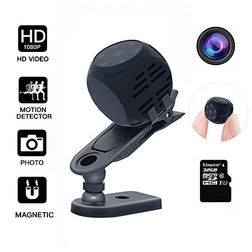 Mini Spy Camera Wireless Hidden, DEXILIO Full HD 1080P Portable Small Covert Home