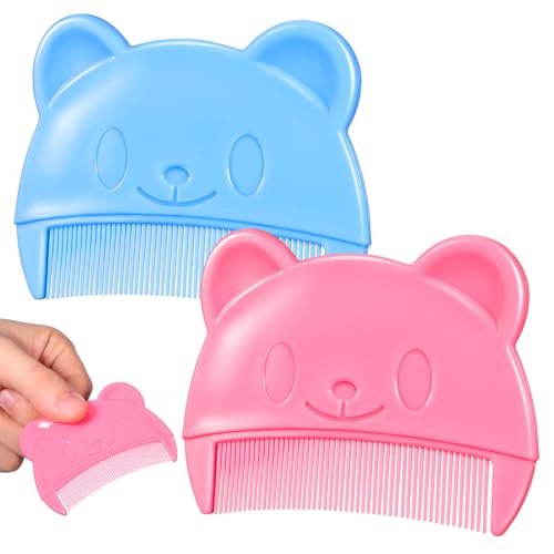 Peines finos para bebés en forma de oso 2 piezas miniatura 1