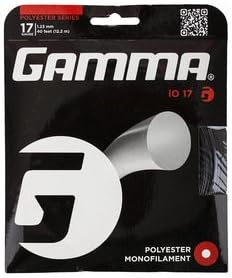 Miniatura 2 de GAMMA Sports iO - Juego de cuerdas de tenis (0.60 oz, 40 pies), color negro