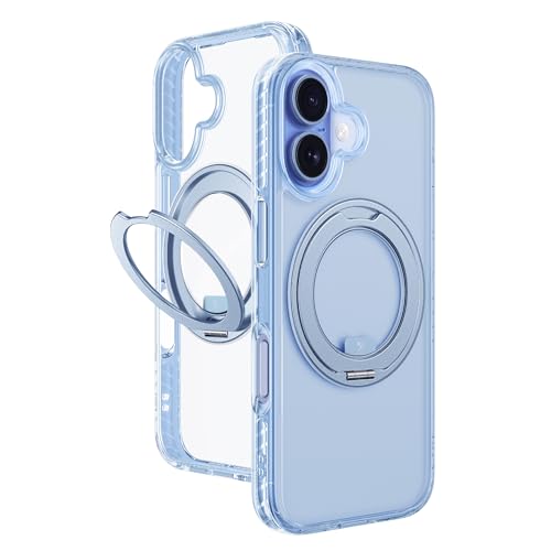 Coque iPhone 17 antichoc magnétique compatible MagSafe avec béquille 360