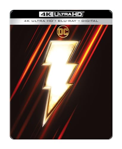 Shazam! (Steelbook/4KUHD + Blu-Ray + Digital) (4K Ultra HD) -  Rated PG-13, David F. Sandberg, Zachary Levi