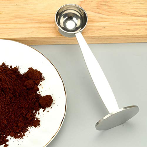 Fyearfly 2-in-1-Kaffeelöffel, Espresso-Stampfer, Doppelzweck-Kaffeemesslöffel, praktisches Brühwerkzeug, Edelstahl-Design Fyearfly 2-in-1-Kaffeelöffel, Espresso-Stampfer, Doppelzweck-Kaffeemesslöffel, praktisches Brühwerkzeug, Edelstahl-Design