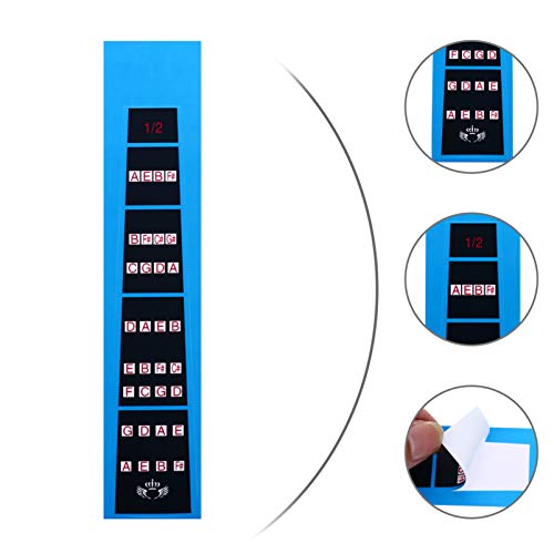 ARTIBETTER 4Pcs Guia de Dedo de Violino Notas de Violino Adesivo Gráfico de Etiqueta de Violino Esca