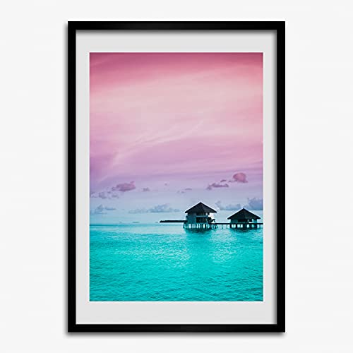 Cadre en bois Tulup 50x70 cm pour affiche moderne pour corriger un mur vide