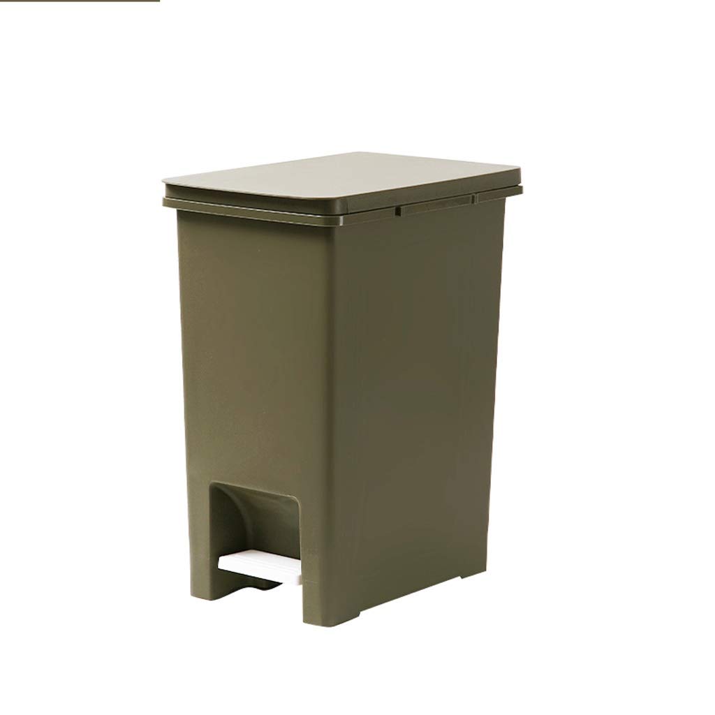 Cubo de basura higiénico ZAW con tapa antiodor y pedal silencioso para sala y baño 15L
