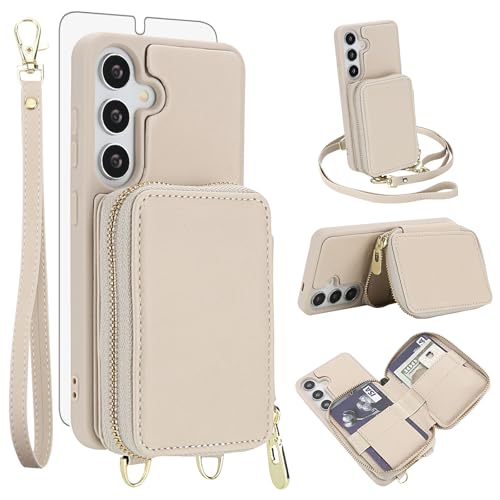 Coque portefeuille Samsung Galaxy A55 5G pour éviter les rayures d'écran et le vol RFID