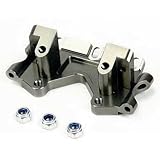 Atomik RC Alloy Front Lower Bulkhead, Grey fits the Traxxas 1/10 Slash and Other Traxxas Models - Replaces Traxxas Part 2530