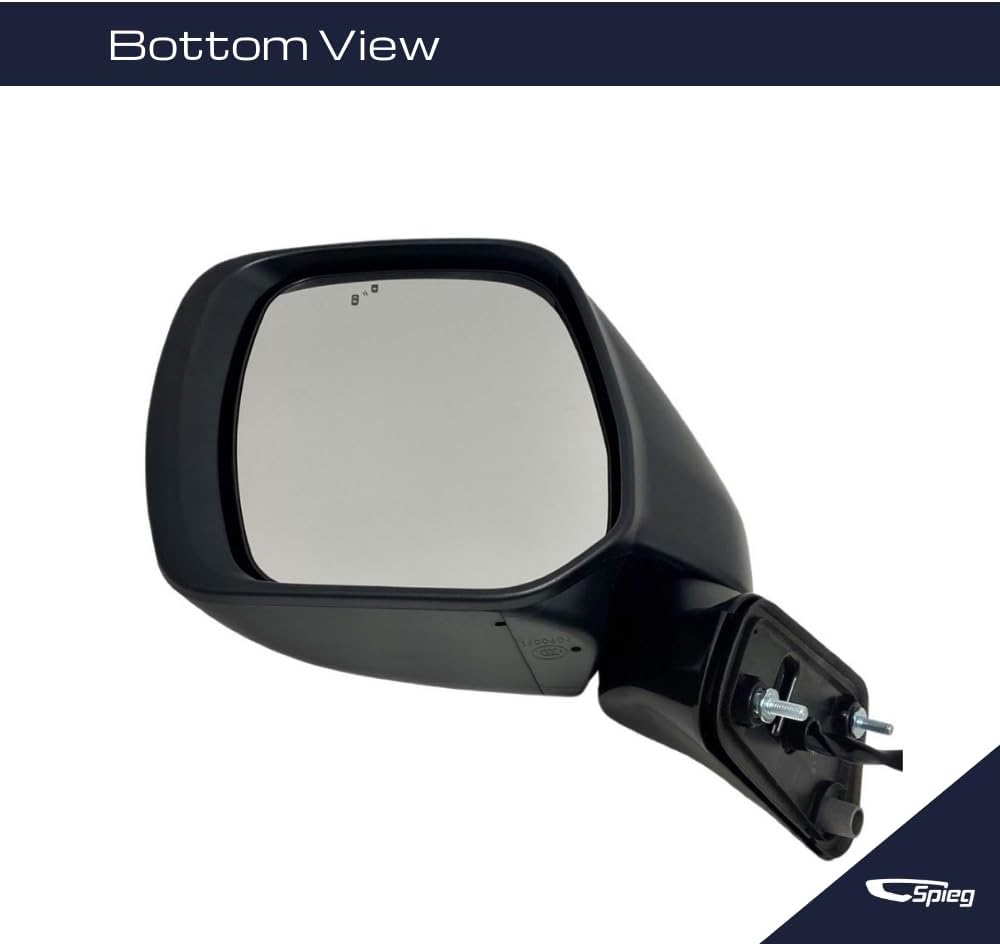 Spieg Driver Side Mirror for 2011-2017 Nissan Quest Power Adj Heated Blind Spot Monitoring BSM Memory Turn Signal Light Black 12 Pins Left NI1320272