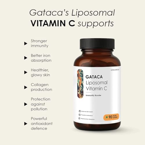 Image of GATACA Liposomal Vitamin C | High Bioavailability | Immunity | Better Skin & Iron Absorption | 90 Vegan Capsules