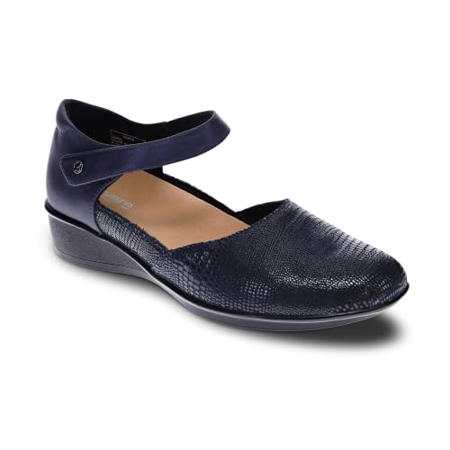 Image of Revere Osaka Mary Jane - Premium Leather - Orthotic-Friendly Removable Insoles - Adjustable Strap - Arch Support - Stylish Wedges for All-Day Comfort