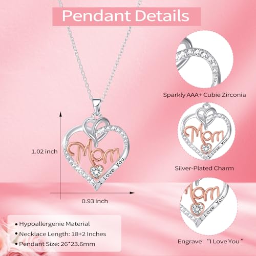 Teacher Appreciation Gifts Mothers Day Gifts,Mom Grandma Nana Aunt Necklace,Birthday Christmas Jewelry Gifts4