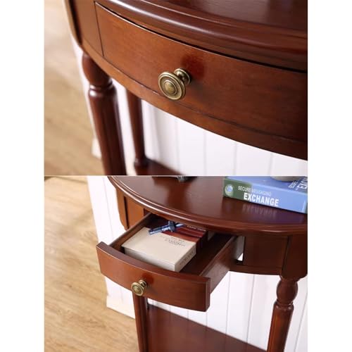 Mesa auxiliar de dos niveles para un recibidor acogedor y ordenado 6