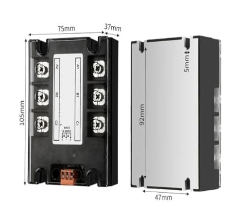 Relais statique triphasé à commutation rapide DC-AC JGX3-ZF100DA de 100A